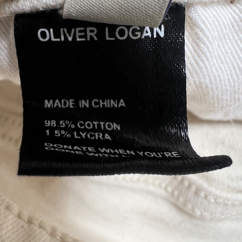 High Rise Cream Jeans - Picture 7 of 9